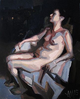 Мирзоян Андрей Альбертович - Бессонница. 50х40см, масло на холсте, 2015 Художник Мирзоян Андрей 