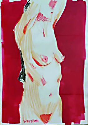 Александр Батурин - Натурные наброски. бумага А4, цветные карандаши, гуашь, маркеры. Родился 15 