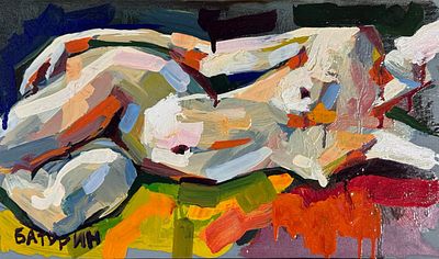 Александр Батурин - "НЮ в кв. 16". картон 20х35, масло. Родился 15 ноября 1974 года в г. Веймаре 