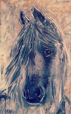 Марина Новикова. Лиричная. Масло, холст на подрамнике. 50 х 25. 2022 г. 
Марина Новикова, член 