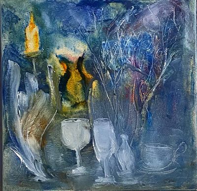 Марина Новикова. Метель лепила на стекле // Кружки и стрелы. // Свеча горела на столе, // Свеча 