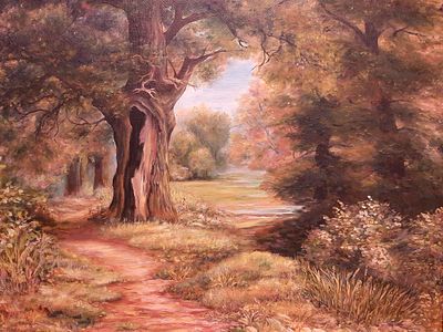 Певцова Марина - Копия пейзажа Каменева. 35х45см, холст, масло. 2010г. Художник-любитель. Участвую 