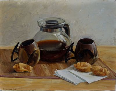 Дружинина (Аджар) Анастасия - Пеликан. холст на картоне, масло 30х40 2016 год Я закончила 