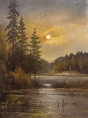 Теслюк Сергей - Сумерки. 40x30см. Холст, масло 2025год Я, Теслюк Сергей Анатольевич, родился в 