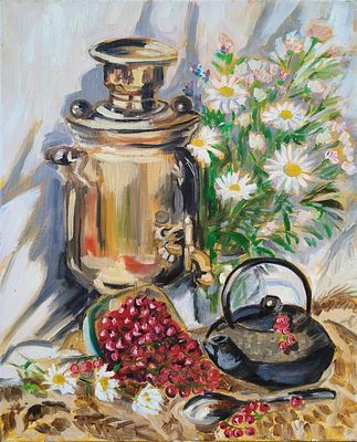 Анастасия Виноградская - "На Даче". 50Х40 Холст, масло 2024 
Родилась 28 января 1989 года. В 