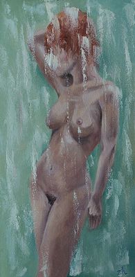 Жданова Полина - Водопады. Холст, масло/2025, 20х40, Полина Киселева — художница, создающая работы 