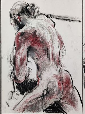 Петкевич Юлия - Илья. 30х40/бумага, пастель/2025, архитектор, художник-график, куратор открытой 