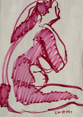 Александр батурин - Скетч №2. Бумага А4, карандаши/гуашь/тушь/маркеры Родился 15 ноября 1974 года в 