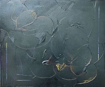 Матвеев Владимир - Черное 1. Холст, масло, 50х60, 2023, Холст , масло, 1988. Владимир Матвеев 