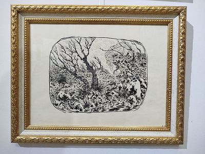 Поварнин Нестор - Иллюстрация к сказке С.Щедрина "Дикий помещик". 2015г. 30х40см, бумага, тушь. 