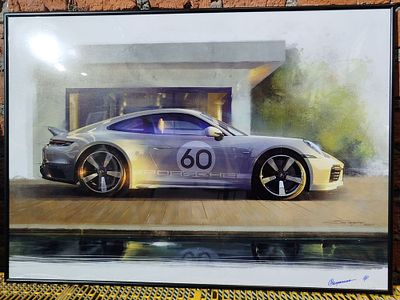 Сапрыкина Елена - Porsche. Рисунок на планшете, цветная печать, 50х70, Художник, дизайнер и 