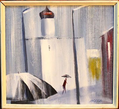 Макеев Игорь - Дождик. Картон, масло, 24.5х33.5,2009 г. Родился в г. Пскове (1955г.) Окончил 