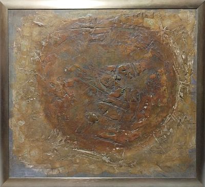 Годовальников Андрей - Солнце. Картон, акрил, 45х50см, 2002г.