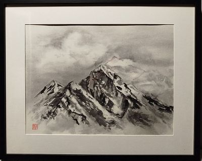 Лопацинская Елена - Тишина. Рисовая бумага, тушь, 39х29, Высшеее техническое образование, школа 