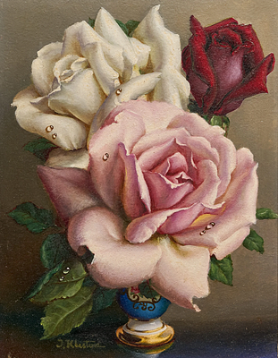 Клестова Ирина Борисовна - Натюрморт. Картон, масло, 24х18смВ восемнадцатилетнем возрасте Ирина 