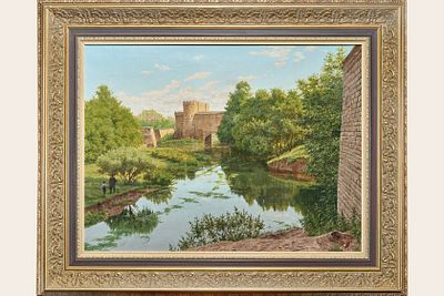 Бессонов Борис Васильевич - Прогулка в парке. Холст, масло, 46х61,5см, 1920е-1930е гг.Экспертное 