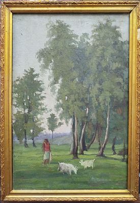 Григорьев Николай Михайлович - Вечер. Холст, масло, 67Х44 
Николай Михайлович Григорьев (1890 — 