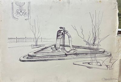 Санин Игорь - Эскиз. Бумага, ручка, 37х54см Игорь Александрович Санин (род. 7 ноября 1939) — 