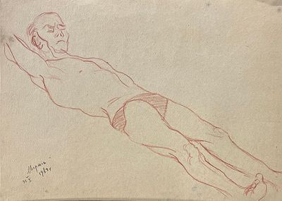 Санин Игорь - Натурщик. Бумага, карандаш, 29х40см, 1989г.Игорь Александрович Санин (род. 7 ноября 