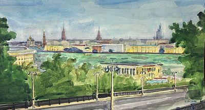 Санин Игорь - Москва. Бумага, акварель, 30х25Игорь Александрович Санин (род. 7 ноября 1939) — 