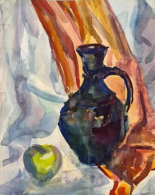 Санин Игорь - Натюрморт. Бумага, акварель, 45х51смИгорь Александрович Санин (род. 7 ноября 1939) — 