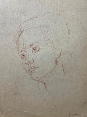 Игорь Санин - Женский портрет. Картон, пастель, 40х28см Игорь Александрович Санин (род. 7 ноября 