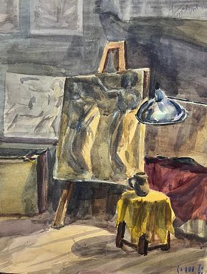 Санин Игорь - Натюрморт. Бумага, акварель, 47х37смИгорь Александрович Санин (род. 7 ноября 1939) — 