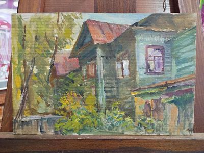 Дудин Александр - Переделкино. Холст, картон, 17Х25.5Александр Леонидович Дудин — российский 