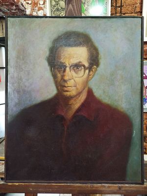 Радимов Константин Павлович - Портрет поэта Кедрина Дмитрия Борисовича. Холст, масло, 56Х46.5 