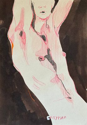 Александр Батурин - скетч 6. Бумага А4, карандаши/тушь/гуашь. Родился 15 ноября 1974 года в г. 