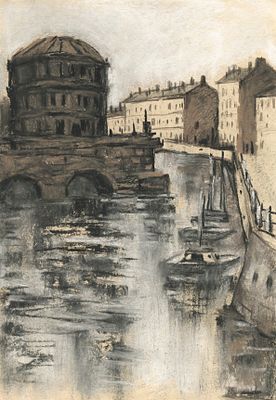 Татьяна Криволапова - Санкт Петербург. Мойка. 29х20 см. Бумага, пастель. 2024