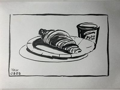 Трикина Татьяна Николаевна - Круассан. 15/20. Бумага/линер. 2025