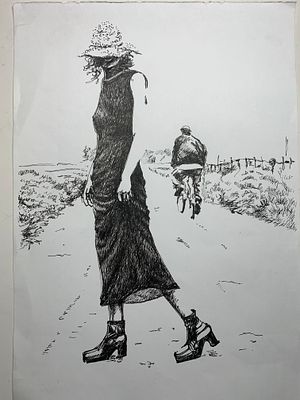 Трикина Татьяна Николаевна - Леди. 30/20. Бумага/линер. 2025