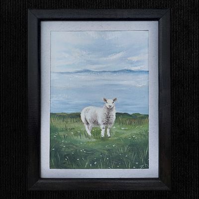 Жданова Полина Вадимовна - "Тишина". Холст, масло, паспарту, рама, 15х202025 годПолина Жданова — 