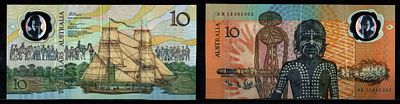 Австралия 10 долларов ND (1988) (артикул 8608-25-2-2). Pick 49 b полимер