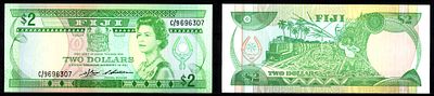 Фиджи 2 доллара ND (1983) (артикул 8608-12-1-1). Pick 82 бумага UNC (пресс)