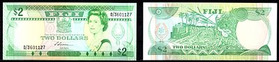 Фиджи 2 доллара ND (1988) (артикул 8608-13-3-2). Pick 87 бумага UNC (пресс)
