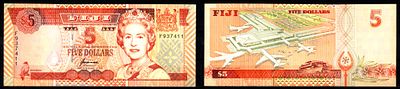 Фиджи 5 долларов ND (1995) (артикул 451-1209-2). Pick 97 бумага UNC (пресс)