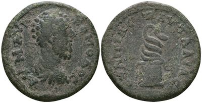 Римская Империя, Провинция Фракия, Павталия AE 180 - 192 (артикул 1100-8-73). Коммод, голова 