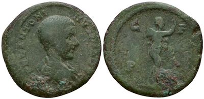 Римская Империя, Провинция Фракия, Деульт AE 217 - 218 (артикул 1100-8-53). Диадумениан, бюст 