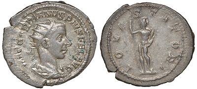 Римская Империя антониниан 241-243 (артикул 1073-18-113). Гордиан III, IMP GORDIANVS PIVS FEL 