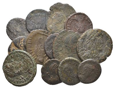 Римская Империя лот из 13 нуммиев IV век (артикул KOM1-10-11)