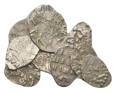 Россия лот из 10 монет конец XVII века (артикул KOM1-12-19). Петр I серебро