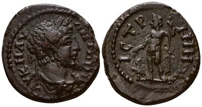 Римская Империя, Провинция Фракия, Истр AE 198 - 217 (артикул 1100-8-13). Каракалла, бюст 