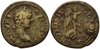 Римская Империя, Провинция Македония, Стобы AE 218 - 222 (артикул 1100-8-15). Элагабал, бюст 