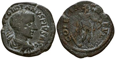 Римская Империя, Провинция Фракия, Деульт AE 238 - 244 (артикул 1100-8-12). Гордиан III, бюст 