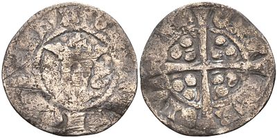 Англия 1 пенни 1279-1307 (артикул 1519-725). Эдуард I длинноногий из династии Плантагенетов 