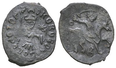 Великое Княжество Московское деньга 1462-1485 (артикул su01-15). Иван Васильевич III, воин с 