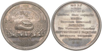 Россия медаль "Ништадский мир" 1721 (артикул 343-02-24). СПМД, вес 99,43 гр, диаметр 60 мм 