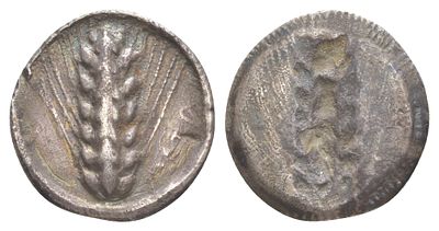 Лукания, Метапонт статер 540-510 гг. до н.э. (артикул 00-814-05). META, колос с 